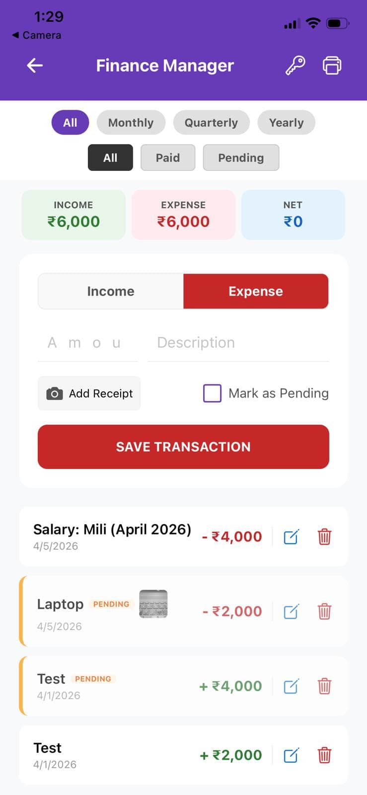 TeamSynk App showing Built-in HR & Payroll Management